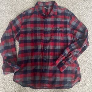 J. Crew Red and Blue Plaid Men's Shirt